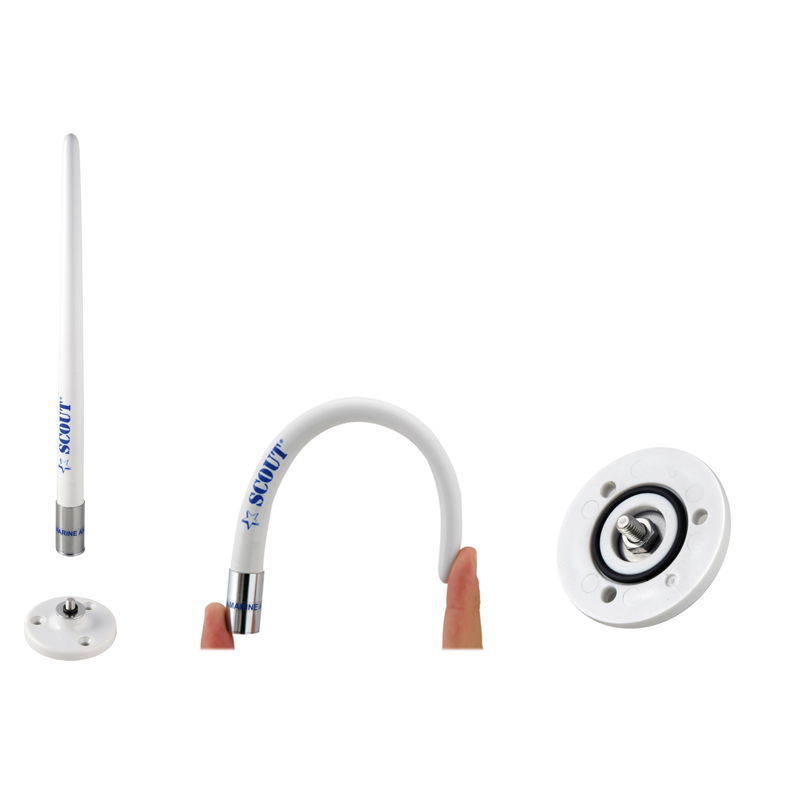 Scout ANTENNE WIT 25CM FLEXIBEL, AFNEEMBAAR Jos Boone Watersport