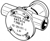 Johnson Pump zelfaanzuigende Bronzen Koelwater-Impellerpomp F35B-9 ( Nanni 2.40HE )
