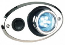 allpa Kunststof LED-Binnenverlichting ( CE RoHS )  opbouw ( inbouwdiepte 30mm )  met oogbal-rotatie