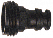 Adapter Kunststof   3/4  voor Doorspoelklem