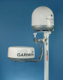 Mounted on 2.5m SC100 Pole Mount for all other 2kw/4kw and 40cm Satcom/tv dome