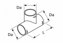 T-stuk 90mm 90°