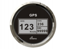 Silver serie GPS speedometer digitaal zwart
