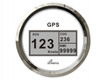 Silver serie GPS speedometer digitaal wit