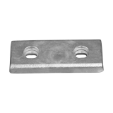 Zinc Bolt-on anode for Hull 200x80x22 H.C. 110