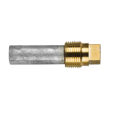 Zinc+Brass General Motors pencil anodeØ 19 L.54 complete with brass plug th.3/4''GAS CONICO