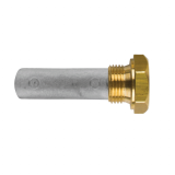 Zinc+Brass General Motors pencil anode Ø 13 L.40 complete with brass plug th.3/8''GAS CONICO