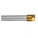 Zinc+Brass Caterpillar  pencil anode Ø 16 L.76 complete with brass plug th.1/2''GAS CONICO