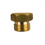 Brass Caterpillar  brass plug th. 3/4UNF'' GAS CONICO  for pencil anode