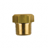 Brass Caterpillar brass plug th. 3/8'' GAS CONICO  for pencil anode