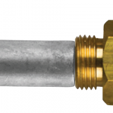 Zinc+Brass Renault pencil anode Ø 15 L.22 complete with brass plug th.18x1,5