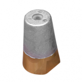 Zinc Radice conical prop nut (complete with Brass plug) shaft Ø 22-25mm