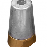 Zinc Radice conical prop nut (complete with Brass plug) shaft Ø 35mm