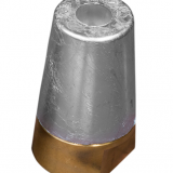 Zinc Radice conical prop nut (complete with Brass plug) shaft Ø 45mm
