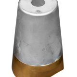 Zinc Radice conical prop nut (complete with Brass plug) shaft Ø 60mm