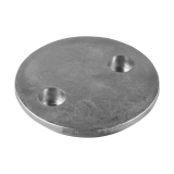 Zinc Mercury round plate for Verado 6