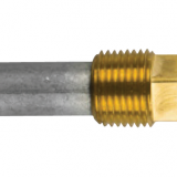 Zinc+Brass Cummins pencil anode Ø 12,5 L.30 complete with brass plug th. 1/2'' GAS CONICO  for penci