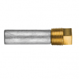 Zinc+Brass UNIVERSAL pencil anode Ø14 L.45 complete with brass plug th.1/2'' GAS