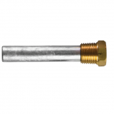 Zinc+Brass UNIVERSAL pencil anode Ø14 L.83 complete with brass plug th.3/8'' GAS