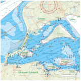Kaartkussen Grevelingen Blauw Hoes