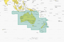 Kaart Large Platinum+ Australia & New Zealand - 010-C1357-40