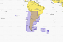 Kaart Large Platinum+ Chile, Argentina & Easter Isl. - 010-C1365-40