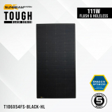 Tough Black 111W Flush - Holeless