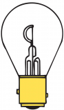 Lamp voor nav verl 12V 25 watt