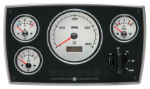 Alu MP 24V, 4 wit instrumenten (0-4000 rpm)