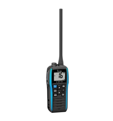 M25_E Metallic black/blue handheld with Atis IPX7