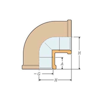 Hollex Knie brons 3/4" bi-bi