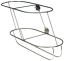 RVS Fenderhouder  schuin model voor 2 Stootwillen ( rechts )  A=540mm  B=285mm  C=190mm ( Majoni 3 )