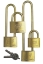 Hangslot messing 45 mm