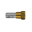 Zinc Yamaha pencil anode Ø12 L.52  complete with brass plug  th.3/8''NPT