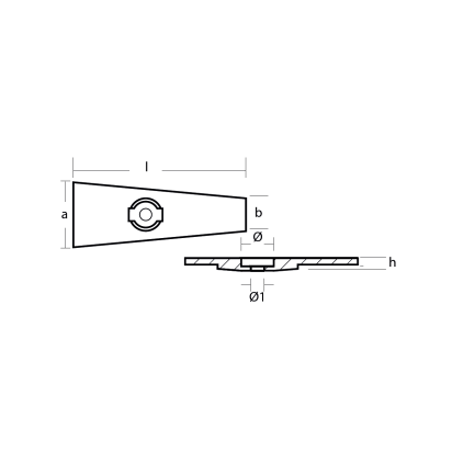 Zinc Plate for Yamaha 6-8 HP