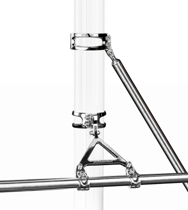 1.9m (6.4') complete pole system for 2kW / 4kW Raymarine| Garmin and Navico BR24 / 3G / 4G radomes