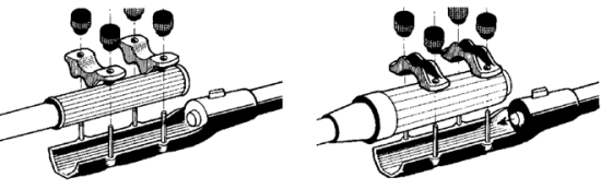 Stuurverlenging voor Outboards  Vast  L=700mm ( met stopknop )