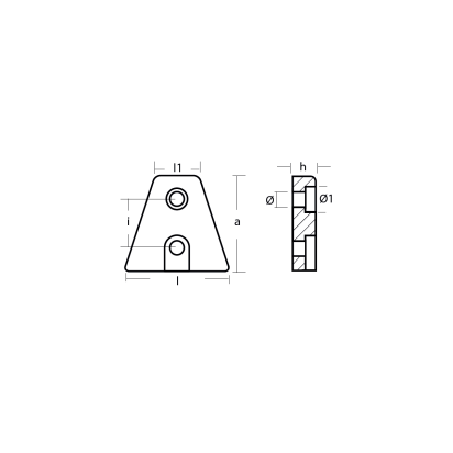 Zinc Volvo Penta Plate for DPX outdrive