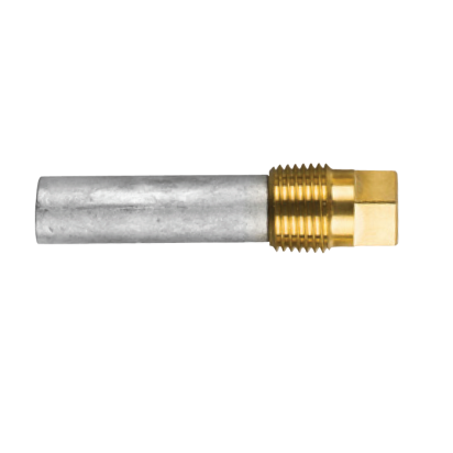 Zinc+Brass General Motors pencil anode Ø 16 L. 54 complete with brass plug th.1/2''GAS CONICO
