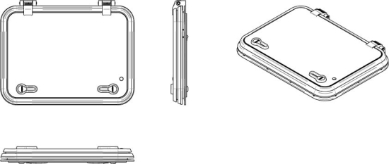 Libero dekluik 450x320mm new lock (R=32mm)