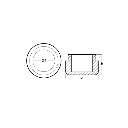 Zinc Magellano propeller anode Ø157