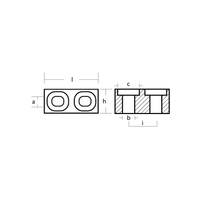 Zinc Block for Yamaha 115-200 HP