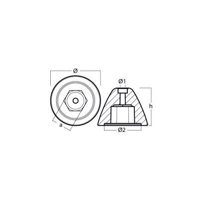 AL Quick propeller nut FOR BTQ250