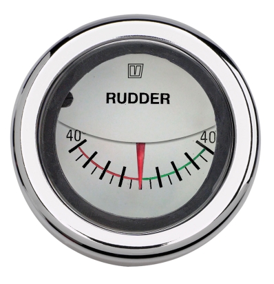 Roerstandaanwijzer wit 12/24V 52mm