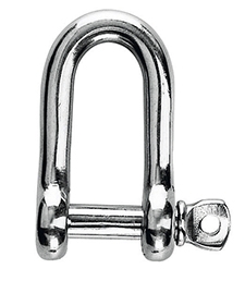 D-sluiting RVS 16 mm