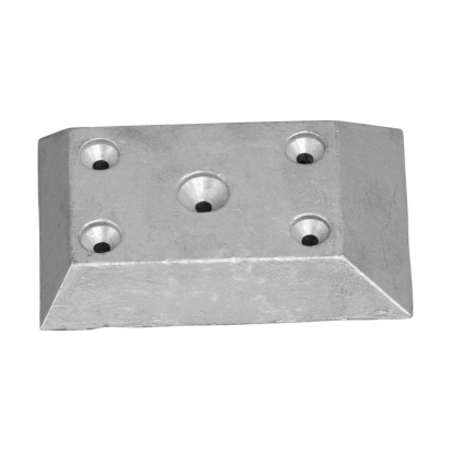 Zinc Plate for Hulls 122x81x20 - 5 holes