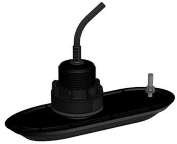 RV-300 RealVision 3D kunststof thruhull transducer, 0°/<6°, directe aansluiting AXIOM (Pro) RV (RVX)