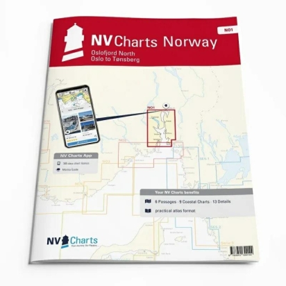 NV Atlas Noorwegen NO 1 - Norge Oslofjord Nord - Oslo til Tønsberg