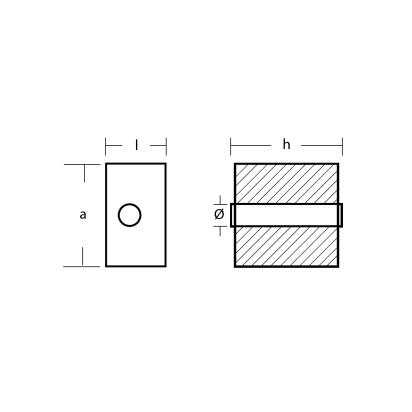 Zinc BRP Cube OMC 50-60-70-90-140 / Johnson 50-115-120-140 / Envirude 50-140-200