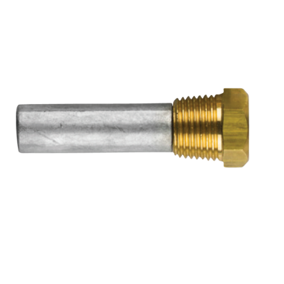 Zinc+Brass Cummins pencil anode Ø 16 L.50 complete with brass plug th.1/2''GAS CONICO